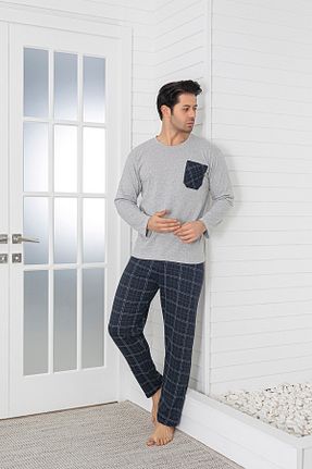 ست لباس راحتی طوسی مردانه ساده Sude HOMEWEAR - کد 885963599