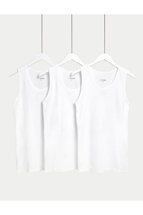 رکابی سفید مردانه بدون آستین Marks & Spencer - کد 814715514