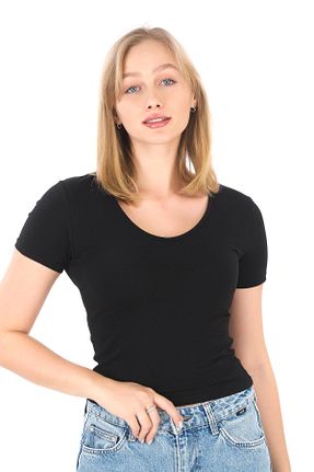 تیشرت مشکی زنانه رگولار penyebizden - کد 890814602