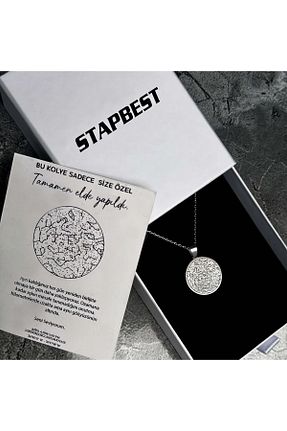 گردنبند نقره رنگی زنانه 925 عیار STAPBEST - کد 890819273