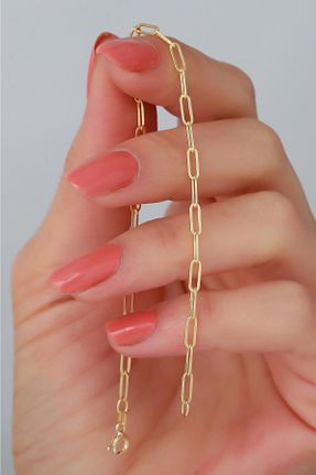 دستبند طلا زرد زنانه 14 عیار Bayar Gold - کد 329812569