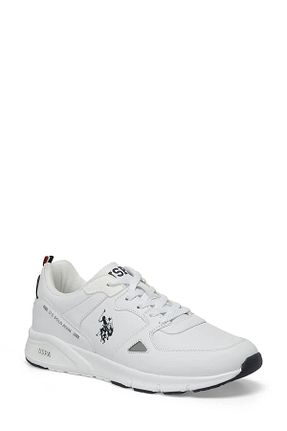 کفش اسنیکر سفید مردانه بند دار U.S. Polo Assn. - کد 806673172