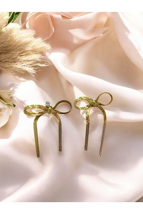 گوشواره استیل (فولاد) طلائی زنانه استیل ضد زنگ CHENSY - کد 890846183
