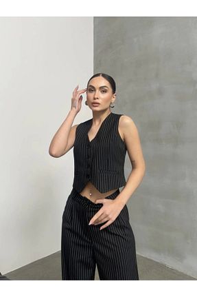 ست بالاتنه و پائین تنه مشکی زنانه بافت Asfa Moda - کد 890849350