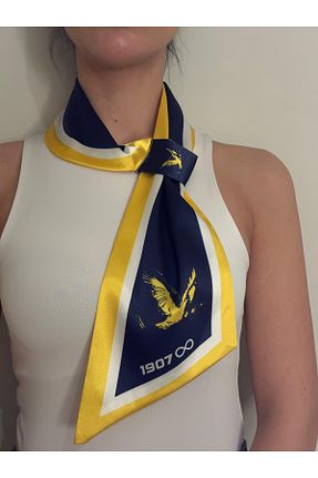 دستمال گردن زرد زنانه پلی استر ElevaGlam - کد 889934581
