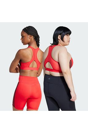 نیم تنه اسپرت قرمز زنانه پلی استر adidas - کد 890880993