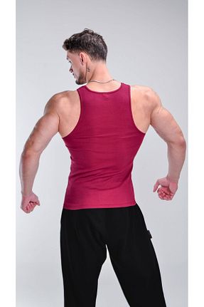 رکابی اسپرت زرشکی مردانه پنبه - الاستین iac iron athletics club - کد 890884382
