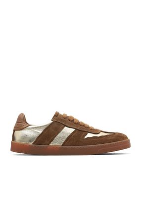 کفش اسنیکر قهوه ای زنانه چرم اصل Bueno Shoes - کد 890892273
