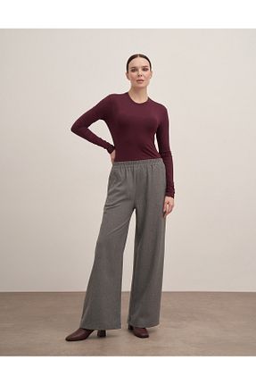 شلوار طوسی زنانه پنبه ای Hare Butik - کد 881882741