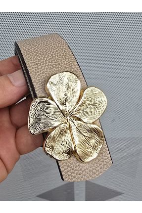 کمربند نباتی زنانه چرم مصنوعی Kemerix - کد 890912085