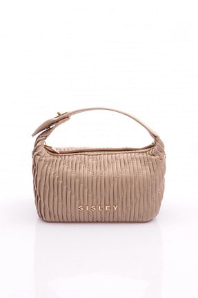 کیف دوشی بژ زنانه چرم مصنوعی Sisley - کد 835500931