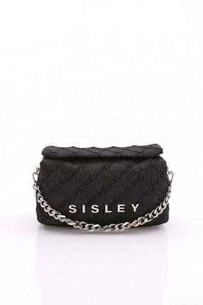 کیف دوشی مشکی زنانه چرم مصنوعی Sisley - کد 852842164