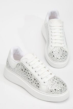 کفش کژوال سفید زنانه چرم مصنوعی STOKS SHOES STORE - کد 891825355