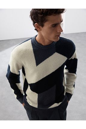 پلیور مشکی مردانه طرح دار Marks & Spencer - کد 890947803