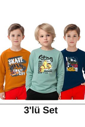 سوئیشرت نارنجی بچه گانه چاپی panios kids - کد 891837053