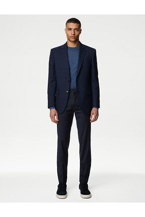 شلوار سرمه ای مردانه پشمی Marks & Spencer - کد 890951633