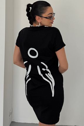 لباس مشکی زنانه بافتنی MODAGEN - کد 890949792
