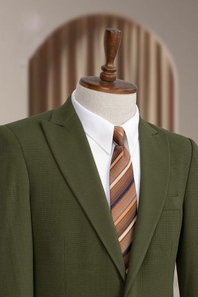 کت بلیزر خاکی مردانه بافتنی MODA DİNA - کد 890962487