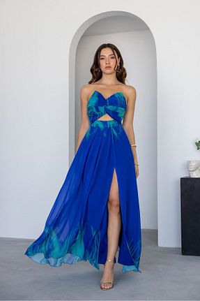 لباس آبی زنانه بافتنی bayansepeti - کد 891886128
