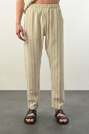 شلوار نباتی مردانه کتان İLKCET MODA - کد 890955783
