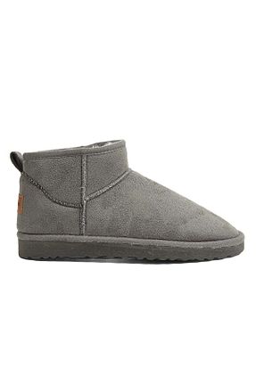 بوت / نیم بوت طوسی زنانه چرم خالص Pierre Cardin - کد 758329652
