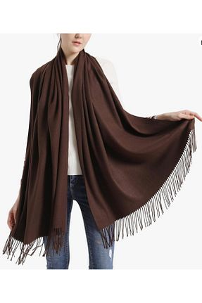 شال قهوه ای زنانه PASHMINA ORIGINAL - کد 890953526