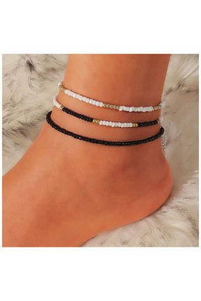 خلخال جواهر رنگی زنانه منجق Almeza jewellery - کد 890954156