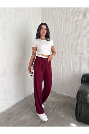 شلوار کرمگن زرشکی زنانه Relaxed Noa Noa - کد 890960287