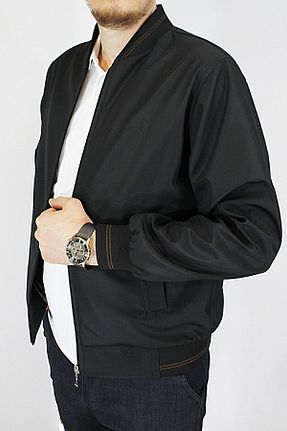کاپشن مشکی مردانه پلی استر TANİŞ GİYİM - کد 42541727