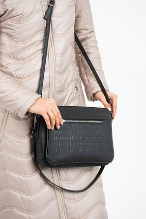 کیف دوشی مشکی زنانه چرم مصنوعی Just Polo - کد 790593537