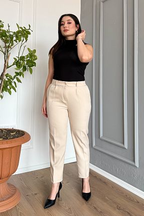 شلوار بژ زنانه پلی استر ModaPlaza - کد 891906740