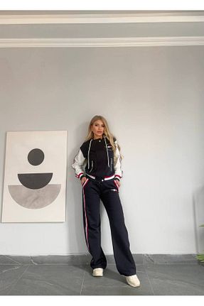 ست گرمکن سرمه ای زنانه پاچه گشاد Genel Markalar - کد 890979187