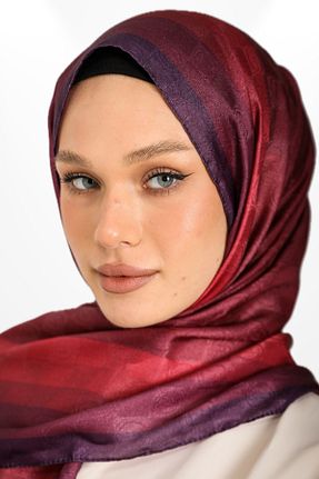 شال زرشکی زنانه پنبه ای hijabchi - کد 890988250