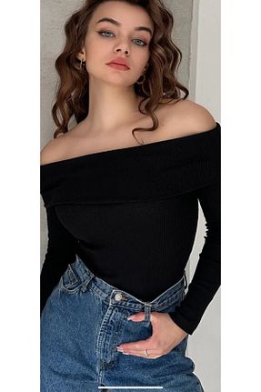 بلوز مشکی زنانه ساده mor butik - کد 891020950