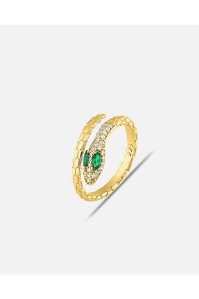 انگشتر نقره طلائی زنانه زیرکن MEKS PRIVE - کد 891027741