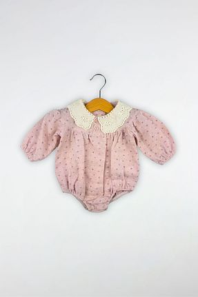 بادی و سرهمی نوزادی صورتی بچه گانه %100 پنبه Globaby - کد 891978671