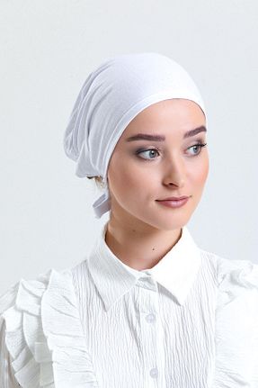 کلاه شنای حجاب سفید زنانه PRENSES - کد 891038129