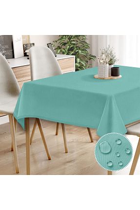 رومیزی فیروزه ای پنبه ای Evim - کد 871451571