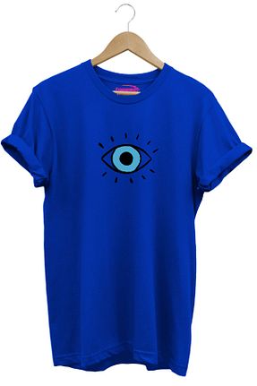 تیشرت آبی زنانه رگولار MODA - کد 891052217