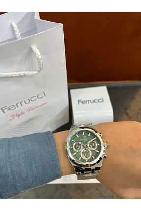 ساعت مچی طوسی مردانه 45 میلی متر Ferrucci - کد 891058643
