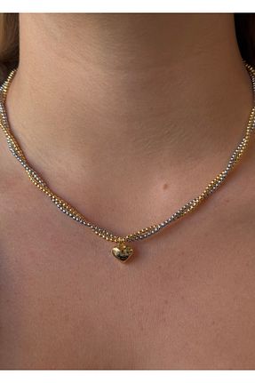 گردنبند جواهر طلائی زنانه روکش طلا KİLİGİSTANBUL - کد 892020281