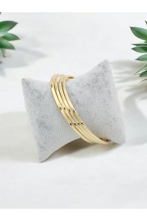 دستبند استیل (فولاد) طلائی زنانه استیل ضد زنگ zeynep - کد 891101791