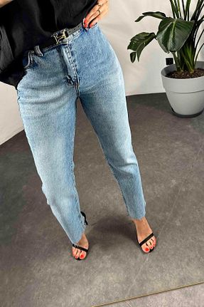 شلوار جین آبی زنانه پاچه اسپانیولی Butik Gardrop - کد 850481122
