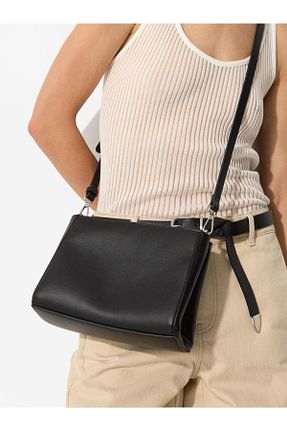 کیف دوشی مشکی زنانه چرم مصنوعی Parfois - کد 872925608