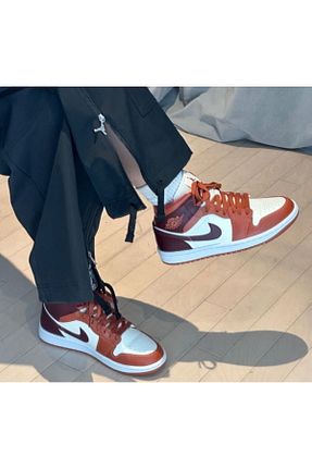 کفش اسنیکر قهوه ای زنانه چرم اصل Nike - کد 879953504
