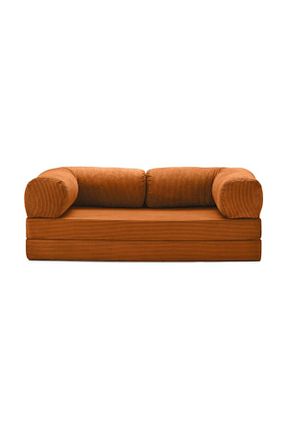کاناپه نارنجی مخمل Dekoro - کد 871374839