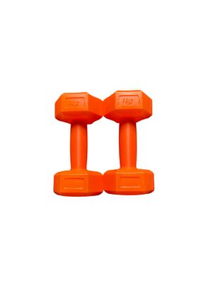 دمبل و صفحه وزنه نارنجی وینیل EMH SPOR - کد 745219592