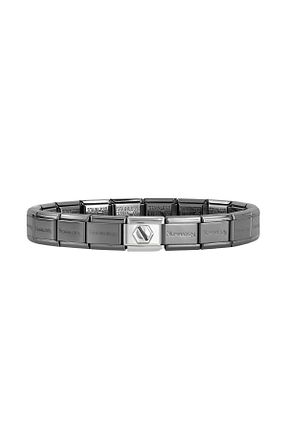دستبند استیل (فولاد) مشکی زنانه استیل ضد زنگ NOMİNATİON - کد 891152804