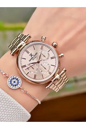 ساعت مچی طلائی زنانه 36-40 میلی متر Daniel Klein - کد 132654082