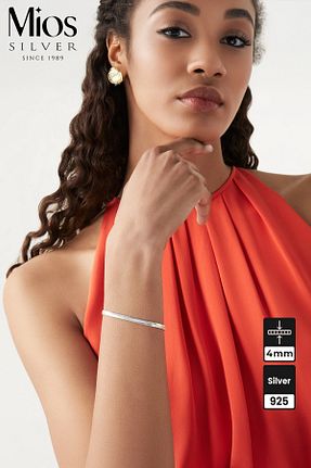 دستبند نقره زنانه 925 عیار Mios Silver - کد 891180158